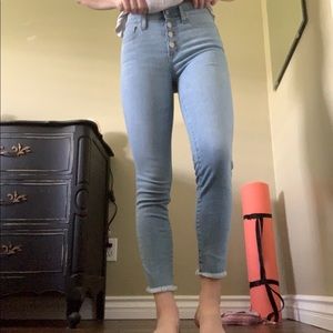 Madewell high Rise Skinny Crop